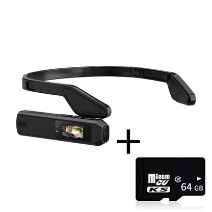 2.7K Portable Camera with Head Mount for Recording Work Procedures