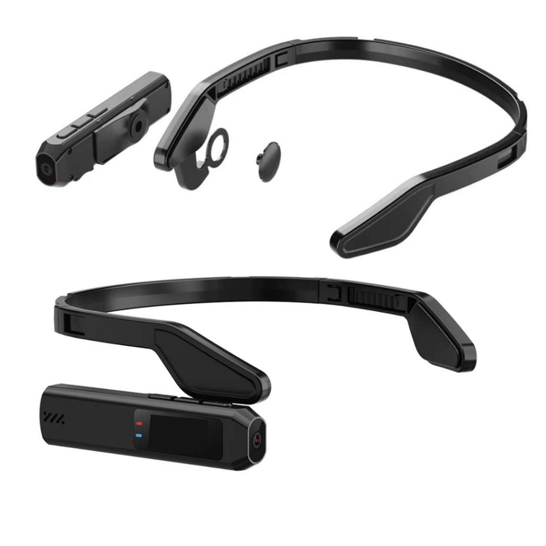 2.7K Portable Camera with Head Mount for Recording Work Procedures