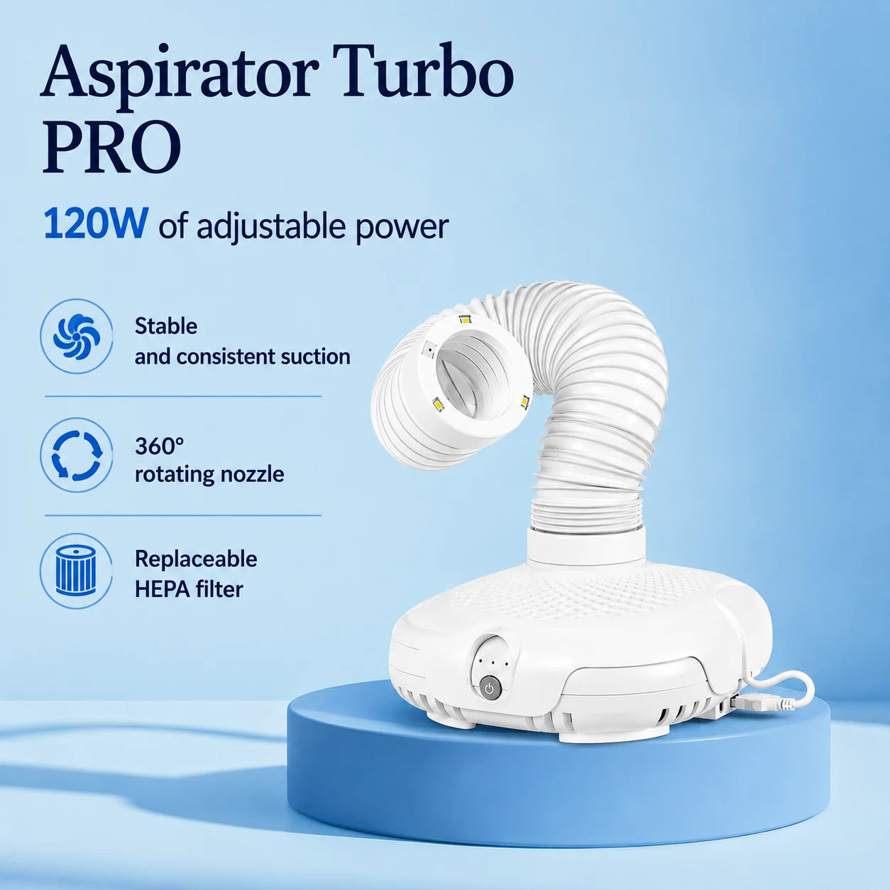 Aspirator Turbo PRO 120W — feature highlights