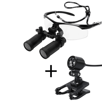 Macro Vision Loupe with Headlight and 4x or 5x Lenses