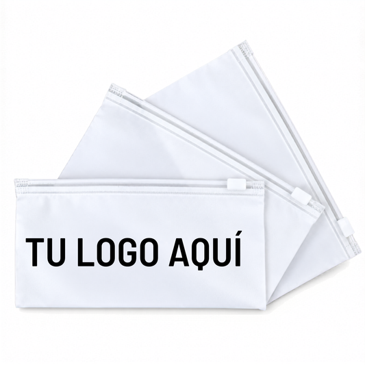 Frosted Ziplock Pouches Customisable with Your Logo - 50 units 25×15 cm
